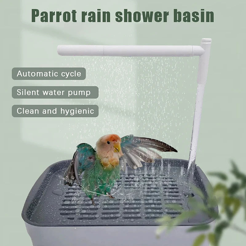 New Automatic Parrot Bird Bath Tub USB Electric Pet Circulating Water Bathtub Shower Fountain Pet Supplies