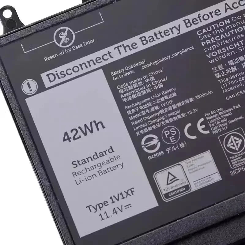 11.4V 3500mAh 1V1XF for Dell Latitude 5400 5410 5500 3540 3550 Inspiron 7590 7591 2-in-1 01V1XF R8D7N 4GVMP New Laptop Battery
