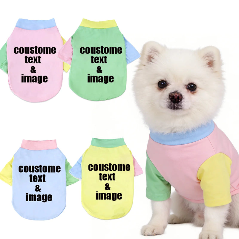 1 Pc Pet T-shirt  Fashionable Cartoon Bear Soft Breathable Dog Vest Cat Casual Clothes