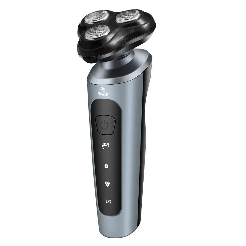 Electric Shavers for Men Waterproof Electric Trimmer Razor Wet &amp Dry Use Rechargeable Battery Rotary Shavers Machine Shaving