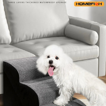 Pet 2/3 Step Dog Stair Cat Pet Ramp Ladder Washable Non Slip Removable Memory Foam Pet Products Ramp for Dog Pet Stairs for Dogs