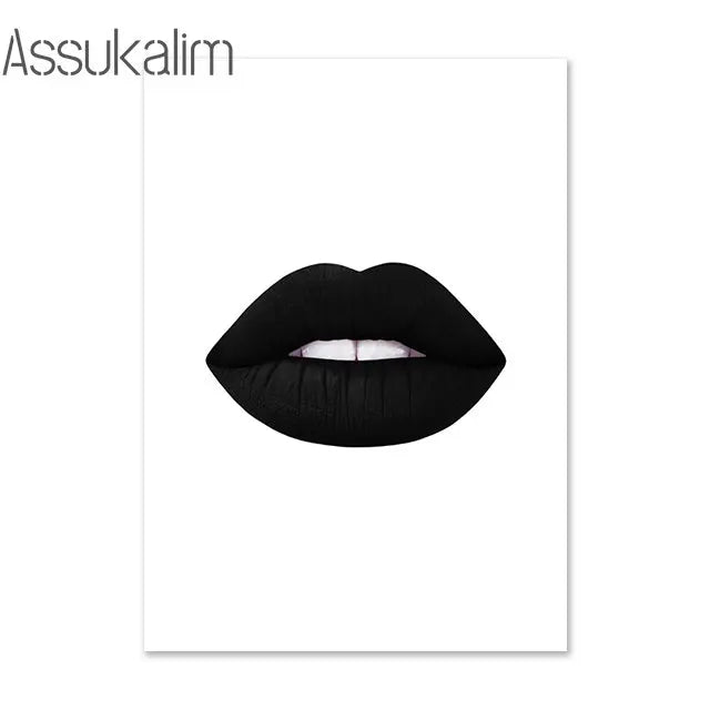 Fashion Wall Paintings Flowers Print Pictures Perfume Canvas Poster Lips Love Art Prints Nordic Wall Posters Living Room Decor