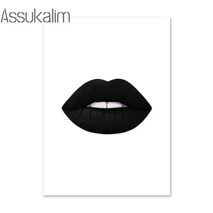 Fashion Wall Paintings Flowers Print Pictures Perfume Canvas Poster Lips Love Art Prints Nordic Wall Posters Living Room Decor