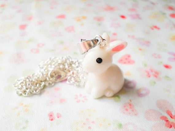 Cute and Kawaii Bunny Rabbit Necklace, Bunny, Rabbit, Easter Necklace, Kawaii Necklace, Cute Necklace, Easter, Sweet Lolita
