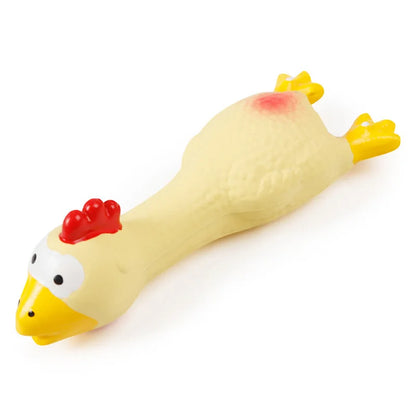 Dog Toys Make A Sound Cooing Chicken Dog Toy Durable Latex Chew for Small To Medium Breeds Interactive Play Pet Products Toy