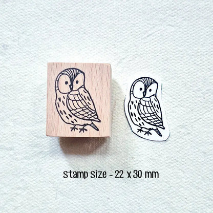 Stamp Scrapbooking Night Owl Journaling Supplies Kawaii Stationary Birds Wooden Stamps