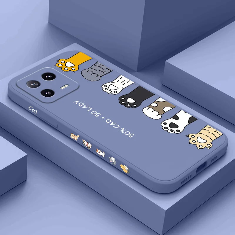 Cat Litter Phone Case For Xiaomi Mi 15 15T 14 14T 13 13T 12 12T 12S 11 11T Ultra 10 10T 9 9T Pro Lite 5G Liquid Silicone Cover