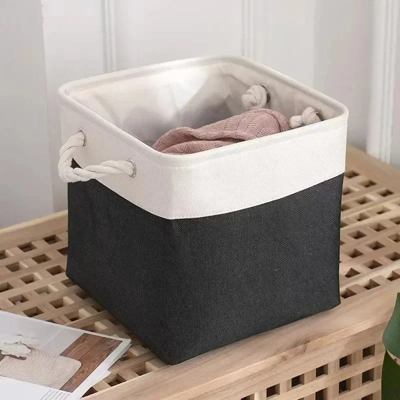 Storage Bin Multifunctional Organizer Basket for Toys and Daily Supplies in Bedroom and Living Room