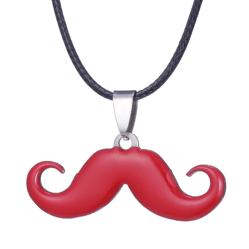 Hot Sale Stainless Steel Cute Classic Beard Pendant Necklace for Women Fashion Accessories Y2K Jewelry Party Gift Daily Wear