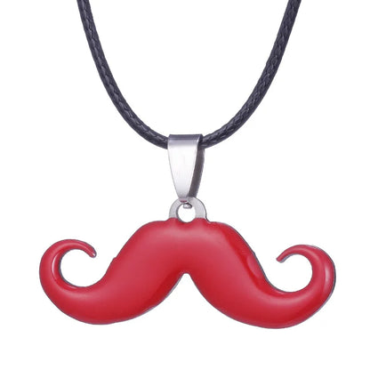 Hot Sale Stainless Steel Cute Classic Beard Pendant Necklace for Women Fashion Accessories Y2K Jewelry Party Gift Daily Wear