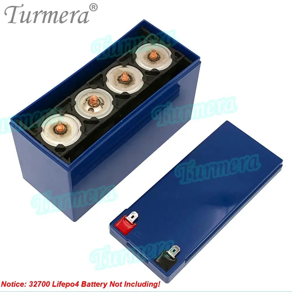Turmera 12V 7A Lifepo4 Battery Box with 4S 40A Balance BMS 1X4 32650 32700 Holder Replace Lead-Acid Battery Use (Only Empty Box)