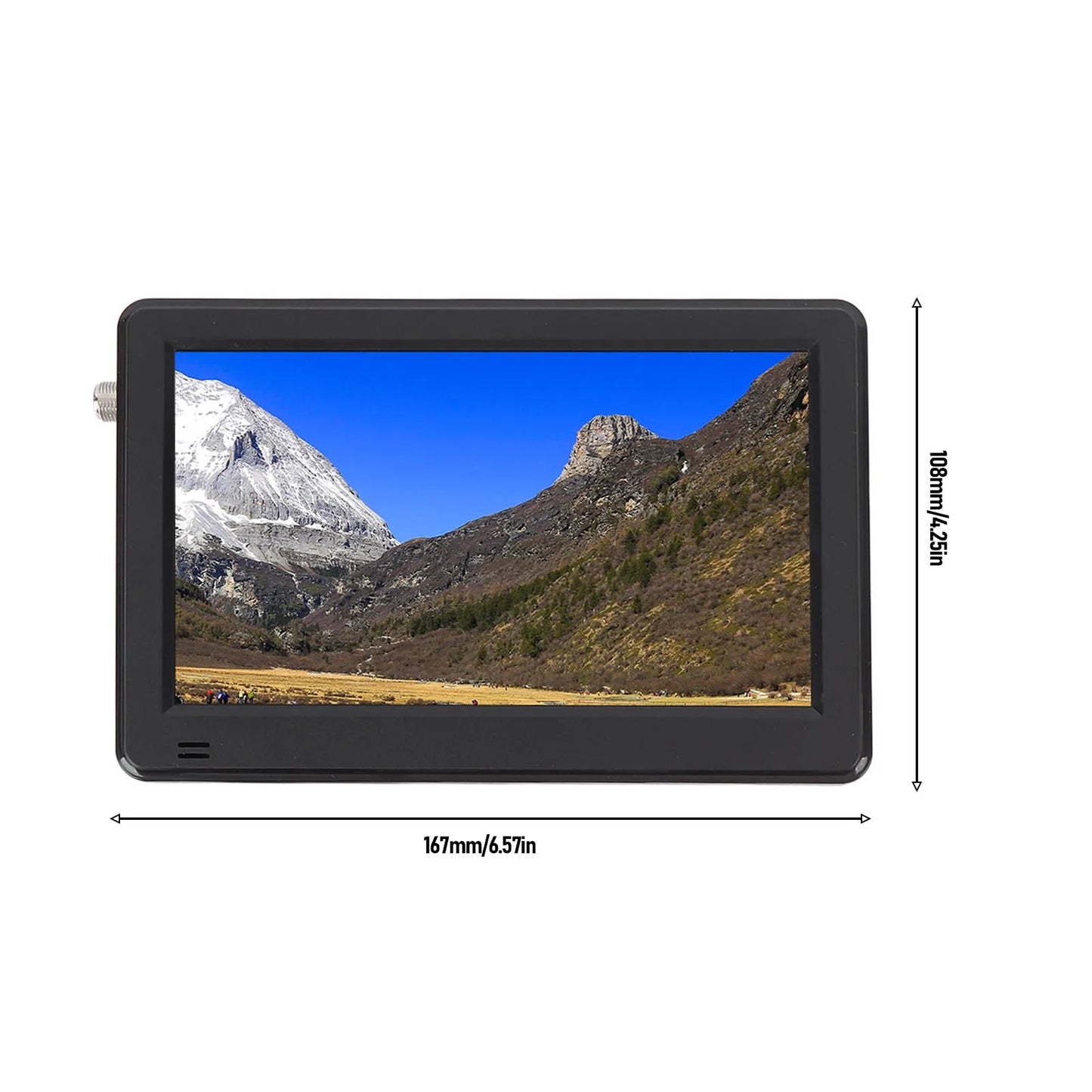 6 Inch Portable Digital ATSC TV ATSC  Digital TV Multi Formats Support High Sensitivity Tuner with Remote Control for Car