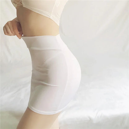 Sexy Girl's Night Lingerie Solid Color Micro Mini Skirt for Women Casual Hip-Hugging Short Skirts
