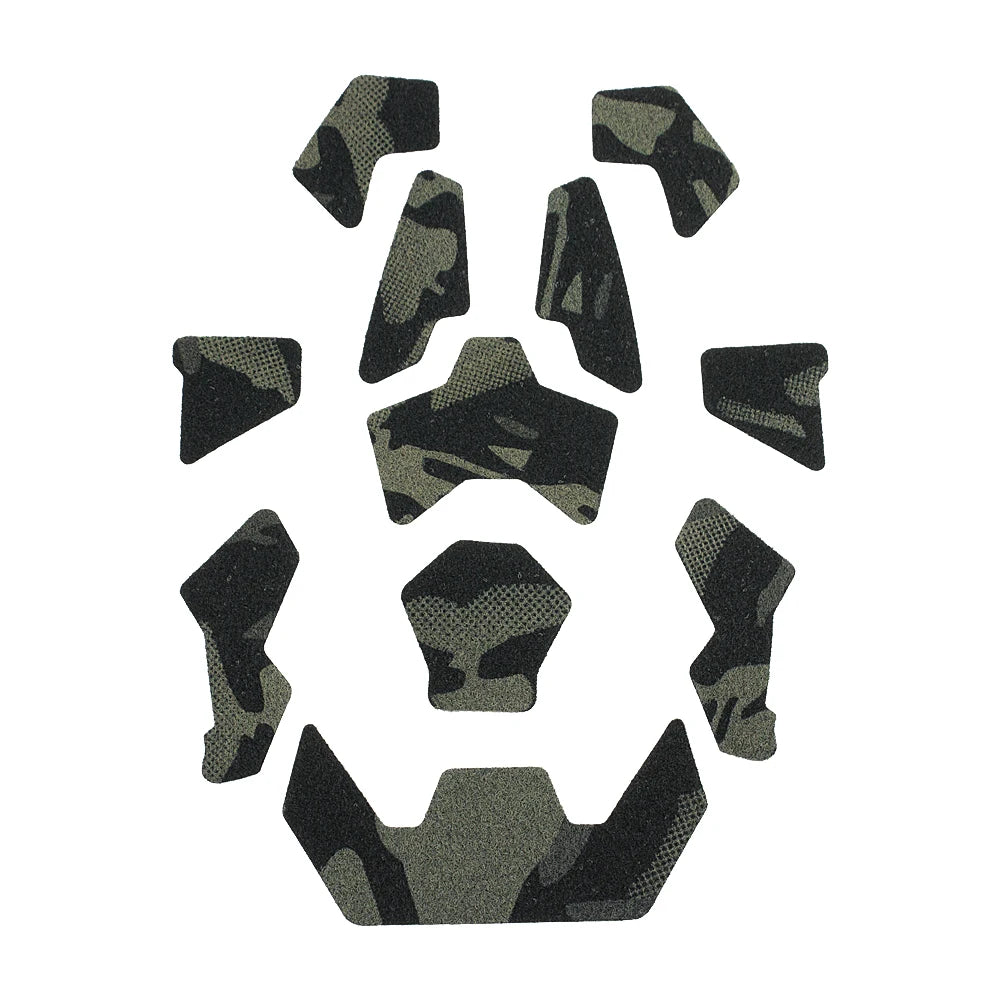 Tactical FAST Helmet Magic Sticker 11pcs Airsoft Helmet Patches Hook and Loop Sticky for Hunting Shooting Accessories