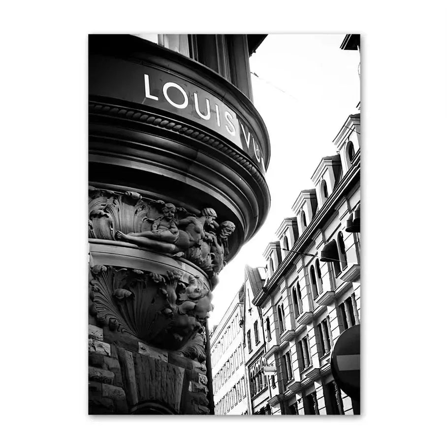 Canvas Painting Nordic Luxury Shop Race Car Paris Champs Elysees Art Posters And Prints Wall Pictures For Living Room Decor