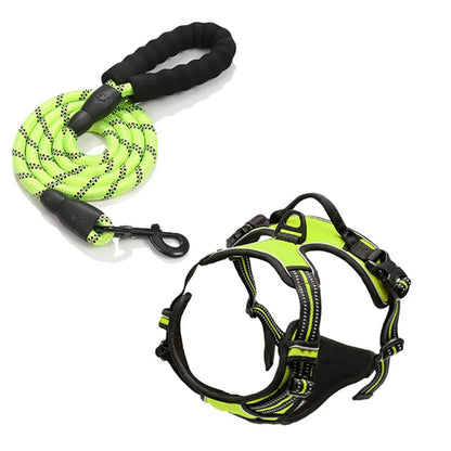 Dog Collars Harness Big Vests Leash Reflective Chest Strap Large Dog Chain Traction Rope Dog Pet Supplies Puppy Accessories