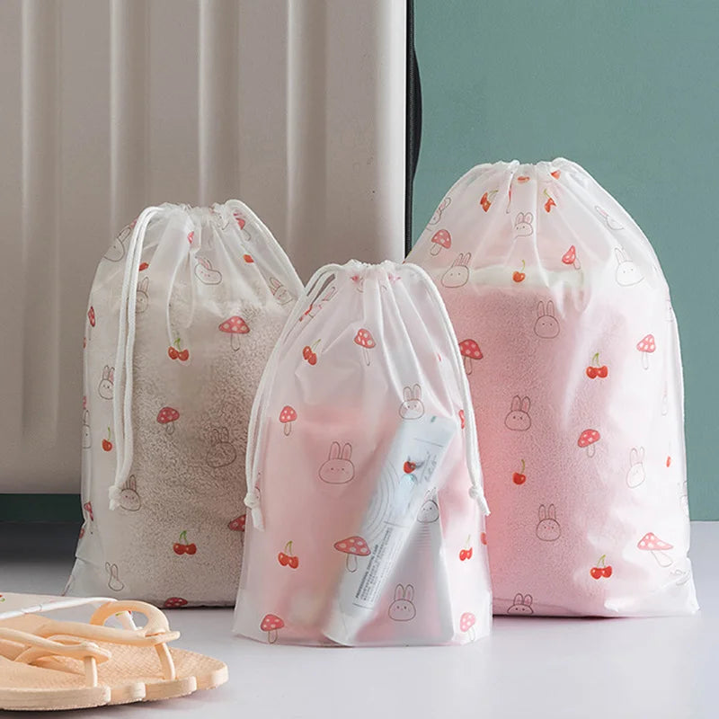 Drawstring Swimming Bags Transparent Beach Storage Bag Waterproof Dry Clothes Family Outdoor Travel Portable Accessories 2023