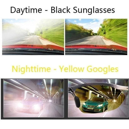 Men Protective Glasses Anti-glare for Driving Goggles Glasses Outdoor Sports Riding Motorcycle Sunglasses UV400 Eyewear