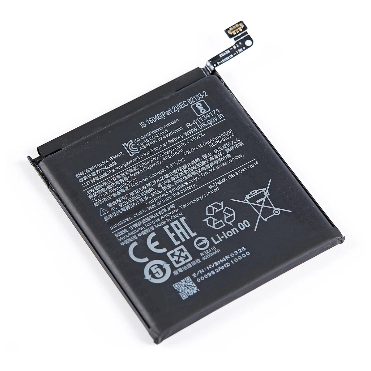 100% Orginal BM4R 4160mAh Battery For Xiaomi Mi 10 Lite 5G/Mi 10 Lite  Zoom   Phone Replacement Batteries+Tools