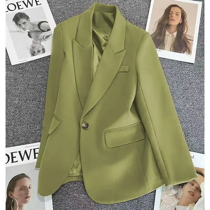 Women's Suits for Spring Autumn New Style One-button Fashion Versatile Suits Blazers