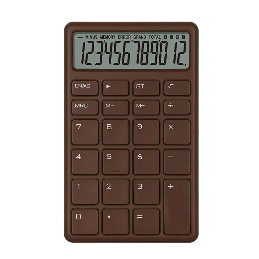 Student Calculator Simple Design 12 Digits Basic Calculator High Sensitivity Button Portable Calculator Student Stationery
