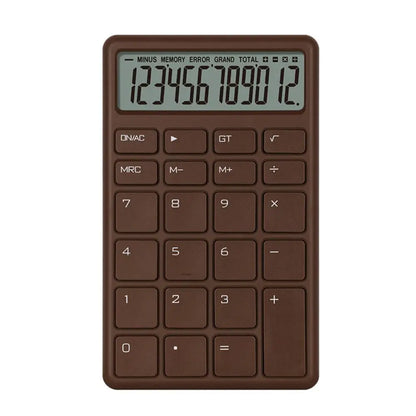 Student Calculator Simple Design 12 Digits Basic Calculator High Sensitivity Button Portable Calculator Student Stationery
