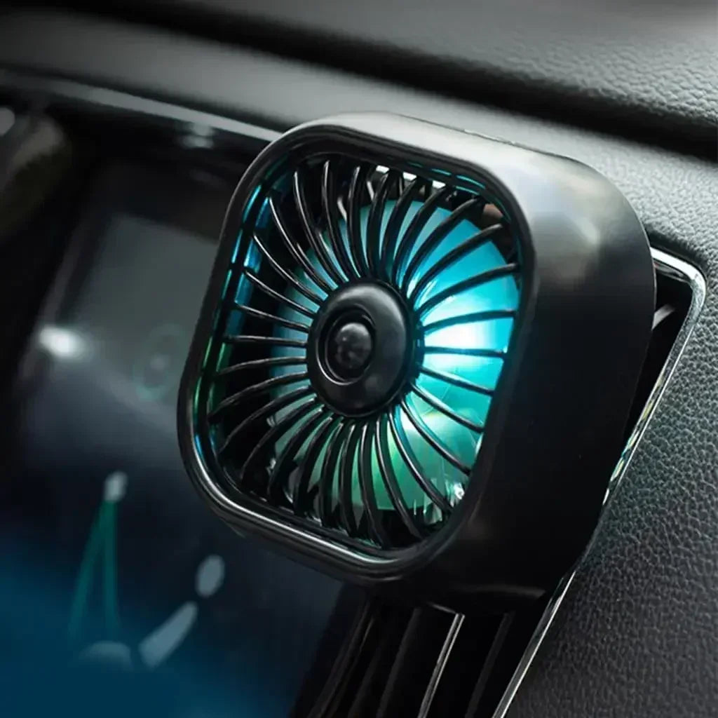 Portable Mini Car Vent Fan - High-Speed Cooling USB Fan - Energy-Efficient, Vibrant Colors, Easy Install
