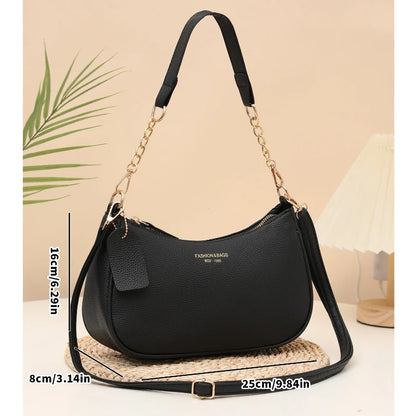 Faionable Casual Crossbody Bag Women's Oulder Bag Trendy Design 2026 Spring Underarm Bag Soft PU Leather Color Handbags Purses