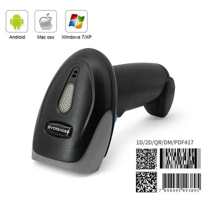 1D/2D QR Code Scanner USB Wired Handheld Barcode Reader High-Speed Supermarket Warehouse Scanner