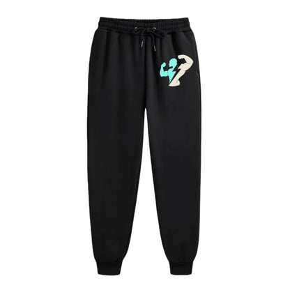 Athletic Performance Men's 100% Cotton Gym Long Pants Elastic Waist Drawstring Sweat-Absorbing Comfortable Trousers