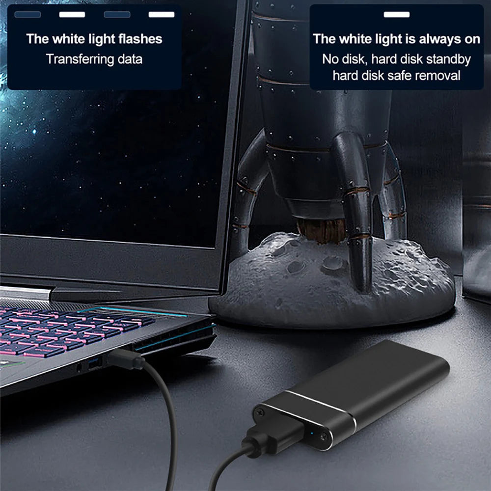 M2 SSD Case Dual Protocol M.2 NVME SATA External Enclosure M.2 to USB3.1 Type C SSD Adapter for NVME PCIE NGFF SATA SSD Disk Box