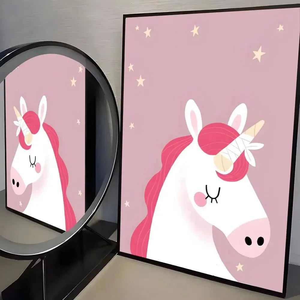 DIY Oil Painting By Numbers Children’s Cartoon Home Decoration Wall Living Room Decor Best Gift Frameelss
