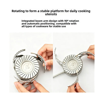 MOUNTAINHIKER Camping Stove 4200W High Power Split Foldable Portable Gas Butane for Outdoor Backpacking Hiking Cooking