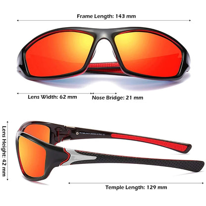 High Definition Polarized Sunglasses for Men Women Outdoor Sport Fishing Sun Glasses UV400 Protection Driving Eyeglasses