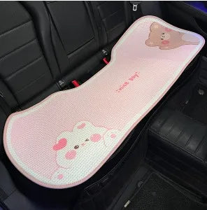 Comfortable Cute Car Seat Covers Ice Silk Cartoon Car Seat Protector Cushion Cute Car Accessories Universal Seat Covers Full Set