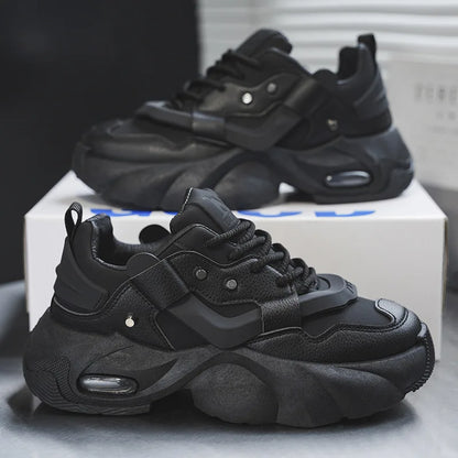 Shoes  Men High Quality Platform Sneaker Fashion High-top Leather Sports Men 2026 Thick-soled Casual Shoes Zapatillas Hombre