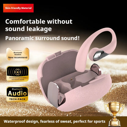 Wireless Earbuds Bluetooth 5.4 Touch Control Ear Clip Earphones for iPhone Dual-Connection HIFI Headphones High Sound Quality