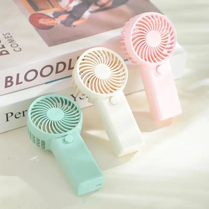 Portable Fan Creative Small Fan Pocket Hand-held Fan Lightweight Adjustable Cute Handheld Outdoor Fan Air Cooler Students Gift