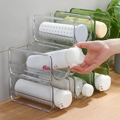 Bottles Storage Holder Free-Standing Desktop Keep Neat Kitchen Water Bottle Storage Shelf Drink Organizer Closet Organizer