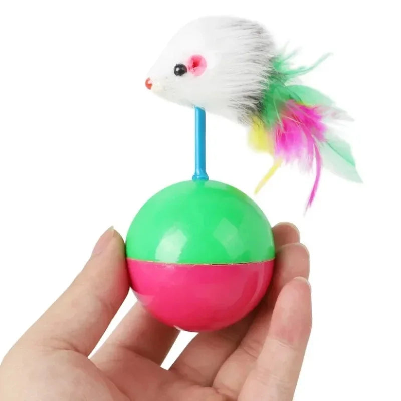 New Cat Toys Set Teasing Mouse Not Tumbler Fun High Interactive Pet Supplies for Cats And Dogs