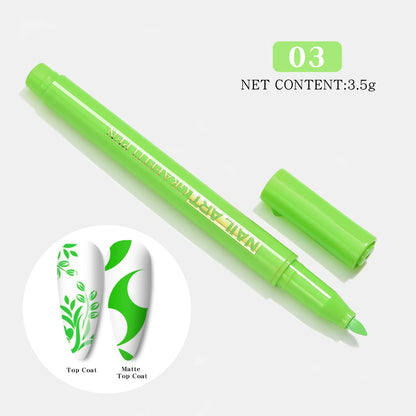 Nail Art Drawing Graffiti Pen, Liner Brush, 3D Abstract, DIY Flower Pattern, Beauty Manicure Tools