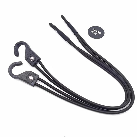1 pair of bicycle rack elastic ropes suitable for Brompton rear rack tying ropes for c line p line t line