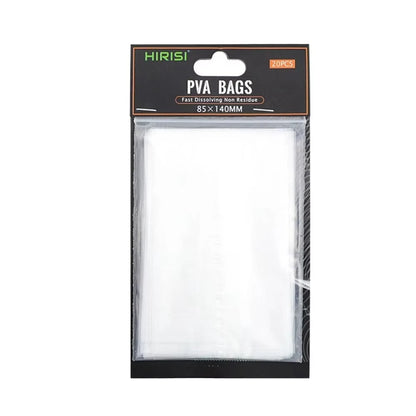 20PCS New Fast Dissolving PVA Bags Non Residue Fishing Tools PVA Lure Mesh Fishing Accessories for Carp Fishing