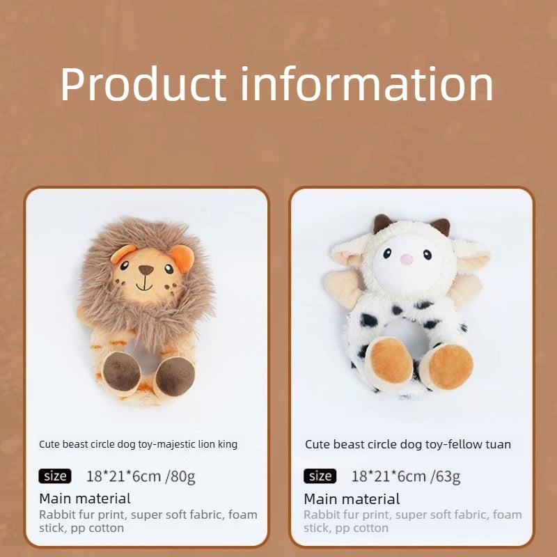 Squeaky Dog Toy for Small Medium Dogs, Self-Entertainment Chew Plush Toy, Boredom Relief Teeth Cleaning Pet Supplies