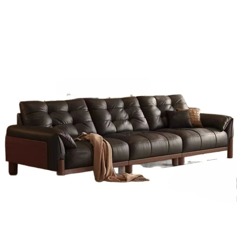 soft bag leather sofa Medieval retro living room small sofa apartment household sala de estar sofás furniture for living room