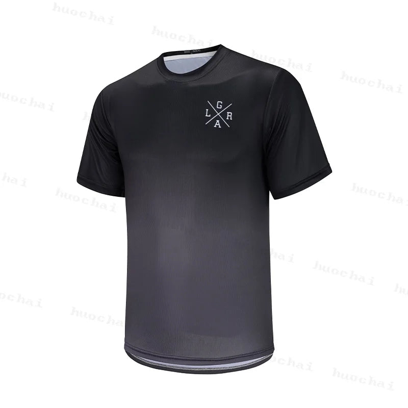 2024 Motocross Enduro lrga jersey, DH downhill mountain biking jersey, men's mtb cycling short-sleeved jersey