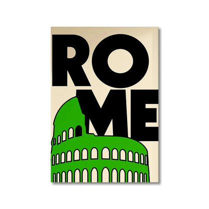 Nordic Simple City Landscape Poster London New York Paris Rome Mid Century Wall Art Decor Canvas Painting Gifts Home Decorative