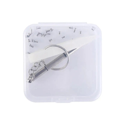 Screwdriver Assorted Kit Glasses Screws Replacement Glasses Screws Sets Sunglass Repair Tool Glasses Screws Eyeglass Nose Pads