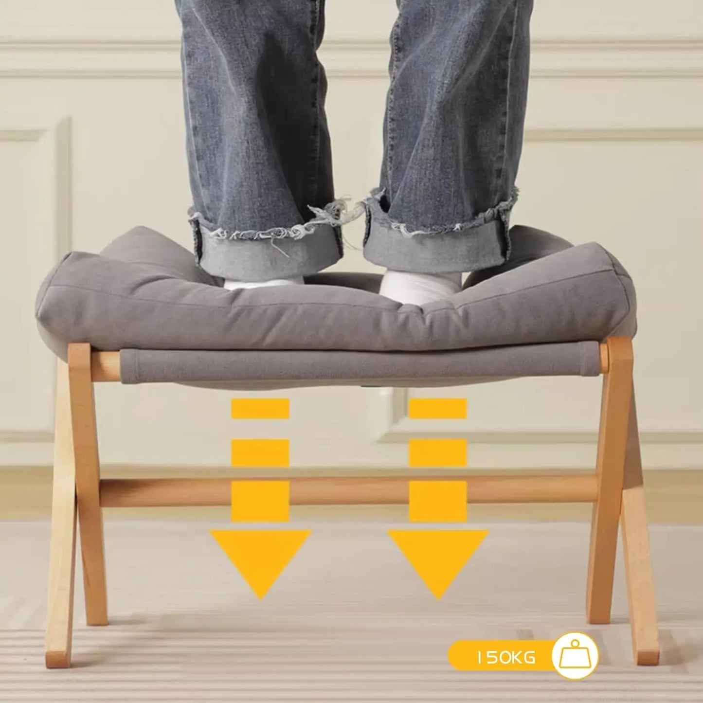 Small Footstool Portable Desk Rest Foot Ottoman Footstool Portable Footrests Foot Stool chair Leg Rest High Padded Vanity Chair
