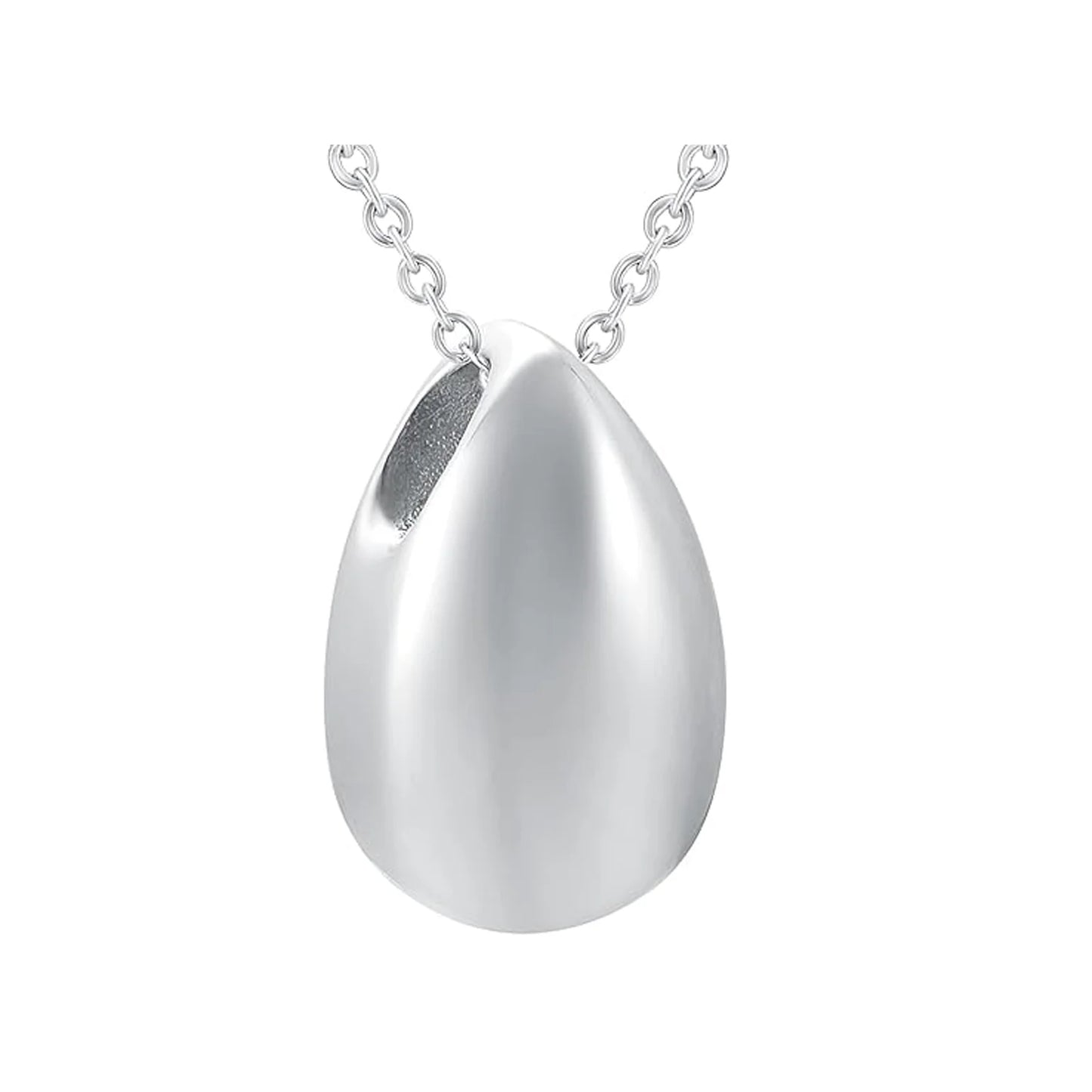 Cremation Water Drop Necklace for Ashes Stainless Steel Pendant Ashes Holder Memorial Jewelry